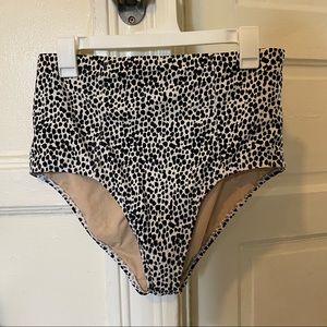 Old Navy High Waisted Cheetah Print Swim Bottoms